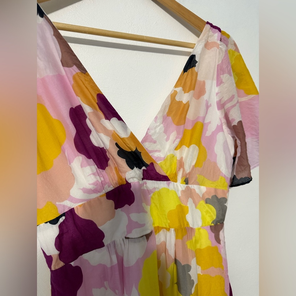 Maeve by Anthropologie Pink and Yellow Floral Maxi Dress - Picture 3 of 14